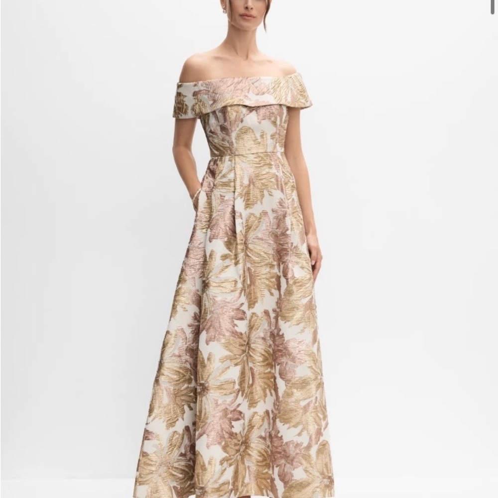 Floral Off-Shoulder Maxi Dress
